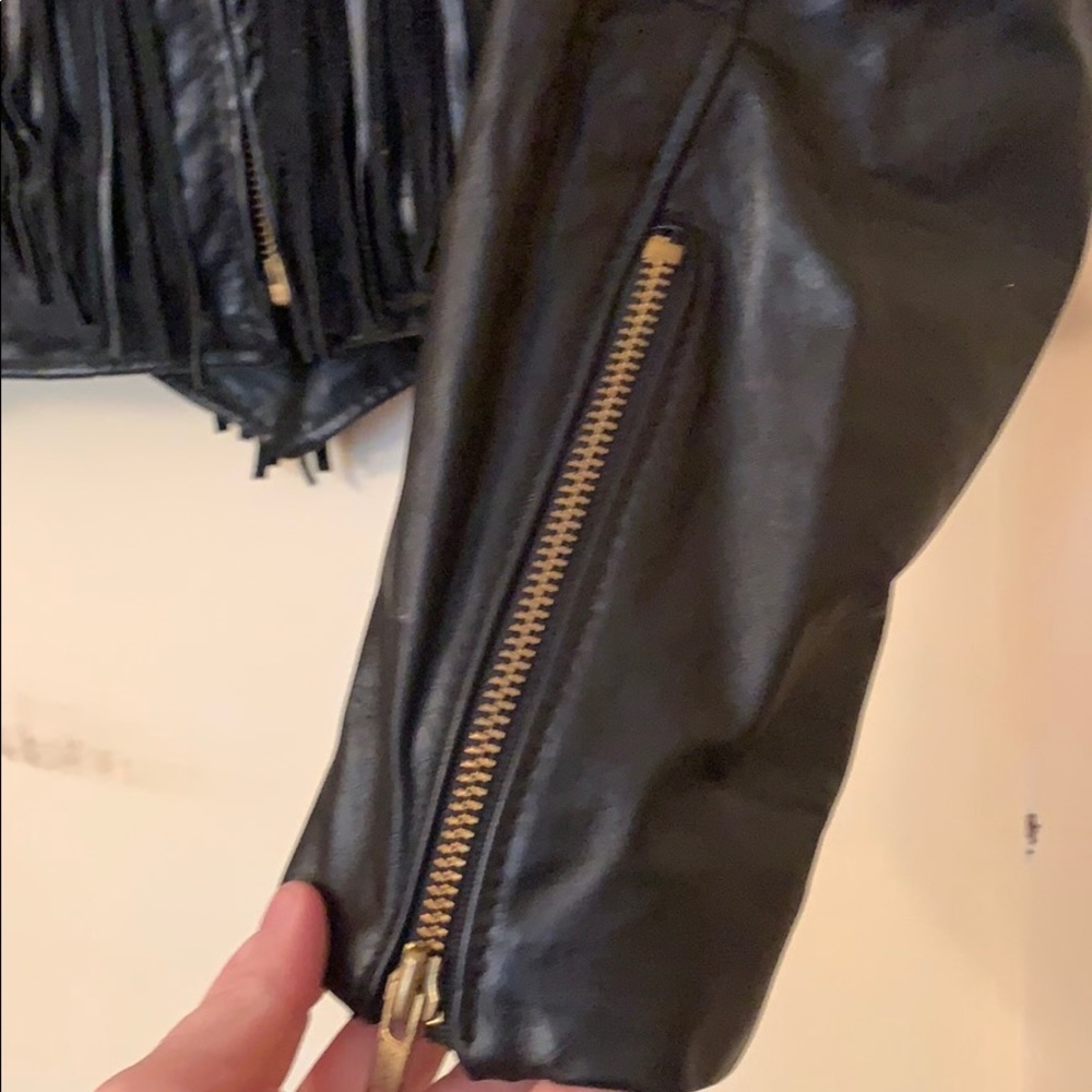 Dallas Leather Motorcycle Jacket size small - Picture 3 of 6